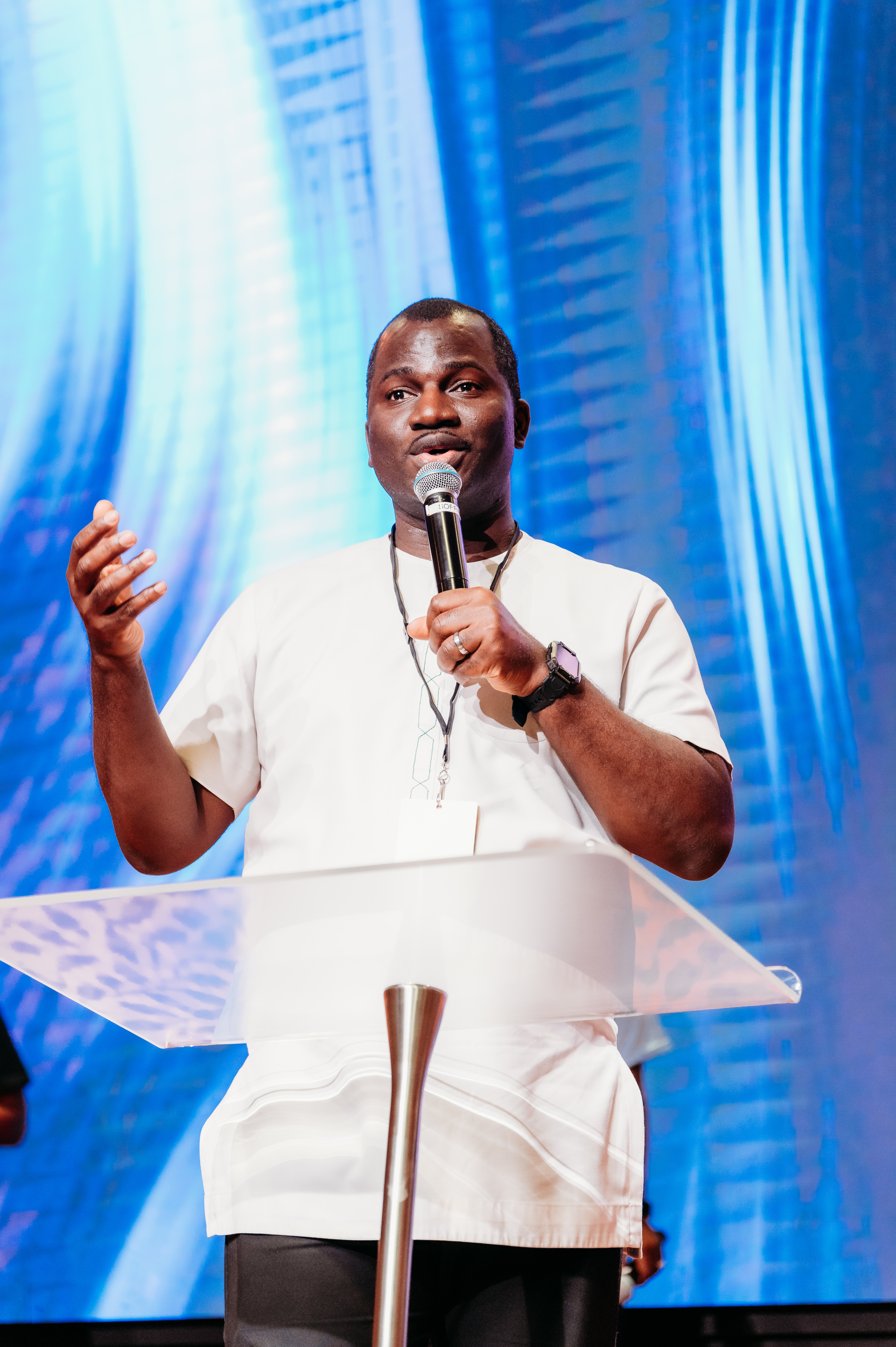 Dayo Nigeria speaking at conference